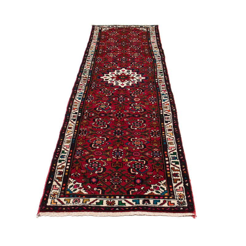 Alfombra de pasillo Alfombra persa - Nómada - 298 x 72 cm - rojo oscuro