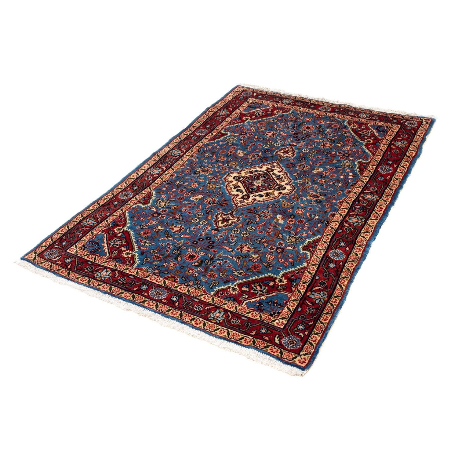 Alfombra persa - Nómada - 157 x 105 cm - azul
