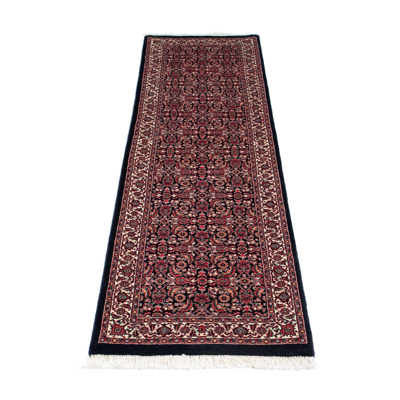 Alfombra de pasillo Alfombra persa - Bidjar - 225 x 61 cm - azul oscuro