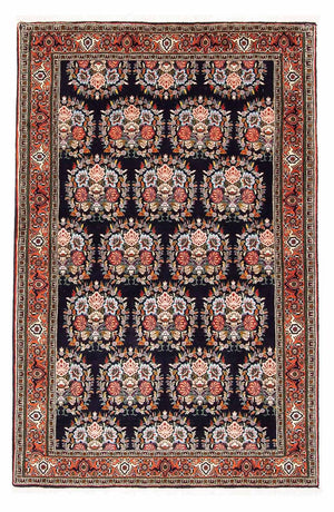 Alfombra persa - Bidjar - 172 x 112 cm - azul oscuro