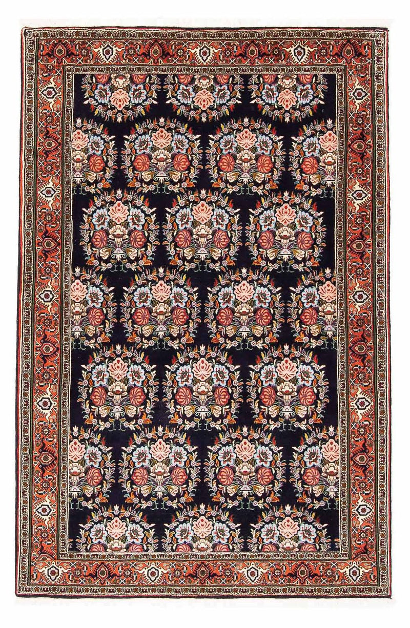 Alfombra persa - Bidjar - 172 x 112 cm - azul oscuro