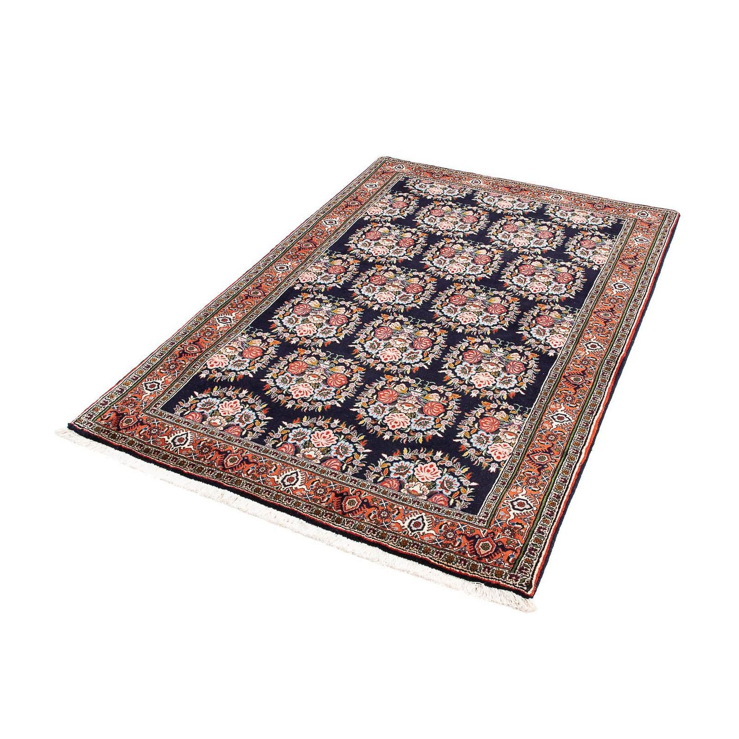 Alfombra persa - Bidjar - 172 x 112 cm - azul oscuro