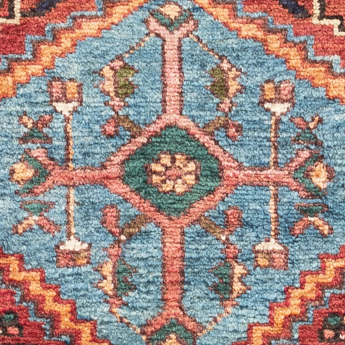 Alfombra persa - Nómada - 141 x 79 cm - rojo