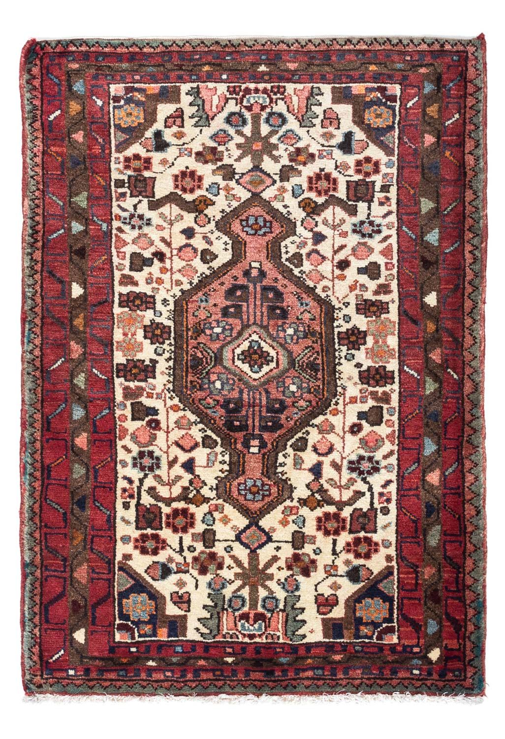 Alfombra persa - Nómada - 118 x 85 cm - beige