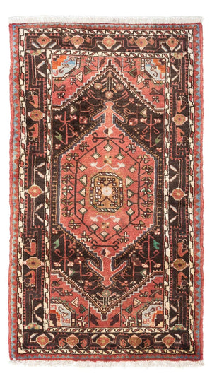 Alfombra persa - Nómada - 127 x 75 cm - rojo claro