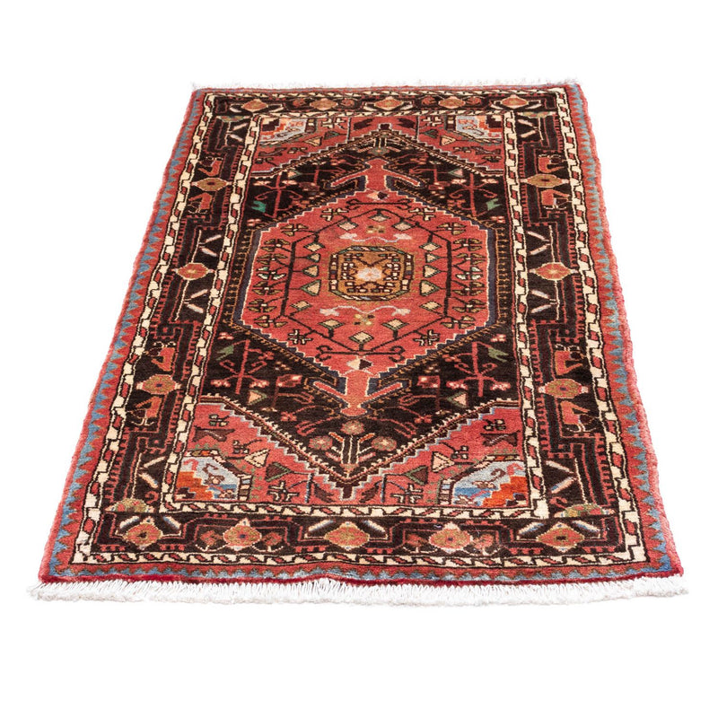 Alfombra persa - Nómada - 127 x 75 cm - rojo claro