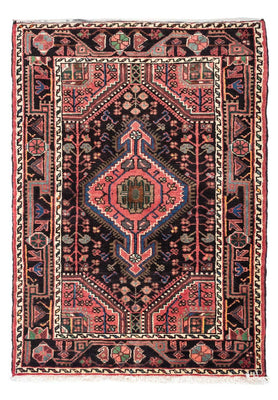 Alfombra persa - Nómada - 125 x 81 cm - rojo claro