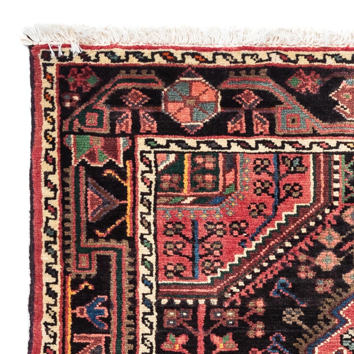 Alfombra persa - Nómada - 125 x 81 cm - rojo claro