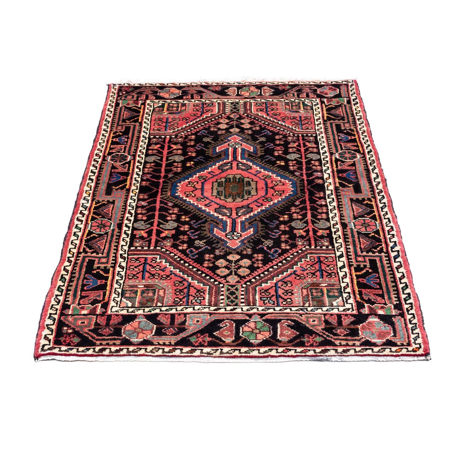 Alfombra persa - Nómada - 125 x 81 cm - rojo claro
