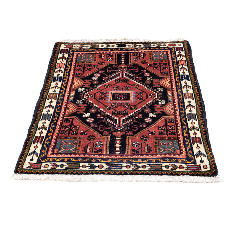 Alfombra persa - Nómada - 108 x 78 cm - azul oscuro