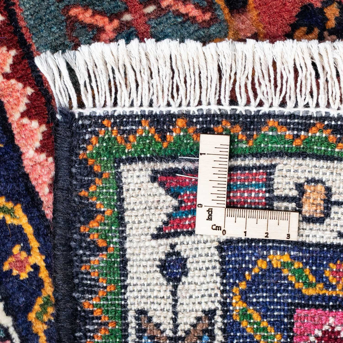 Alfombra persa - Nómada - 108 x 78 cm - azul oscuro