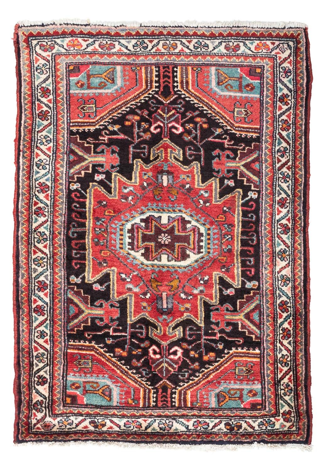Alfombra persa - Nómada - 130 x 90 cm - rojo