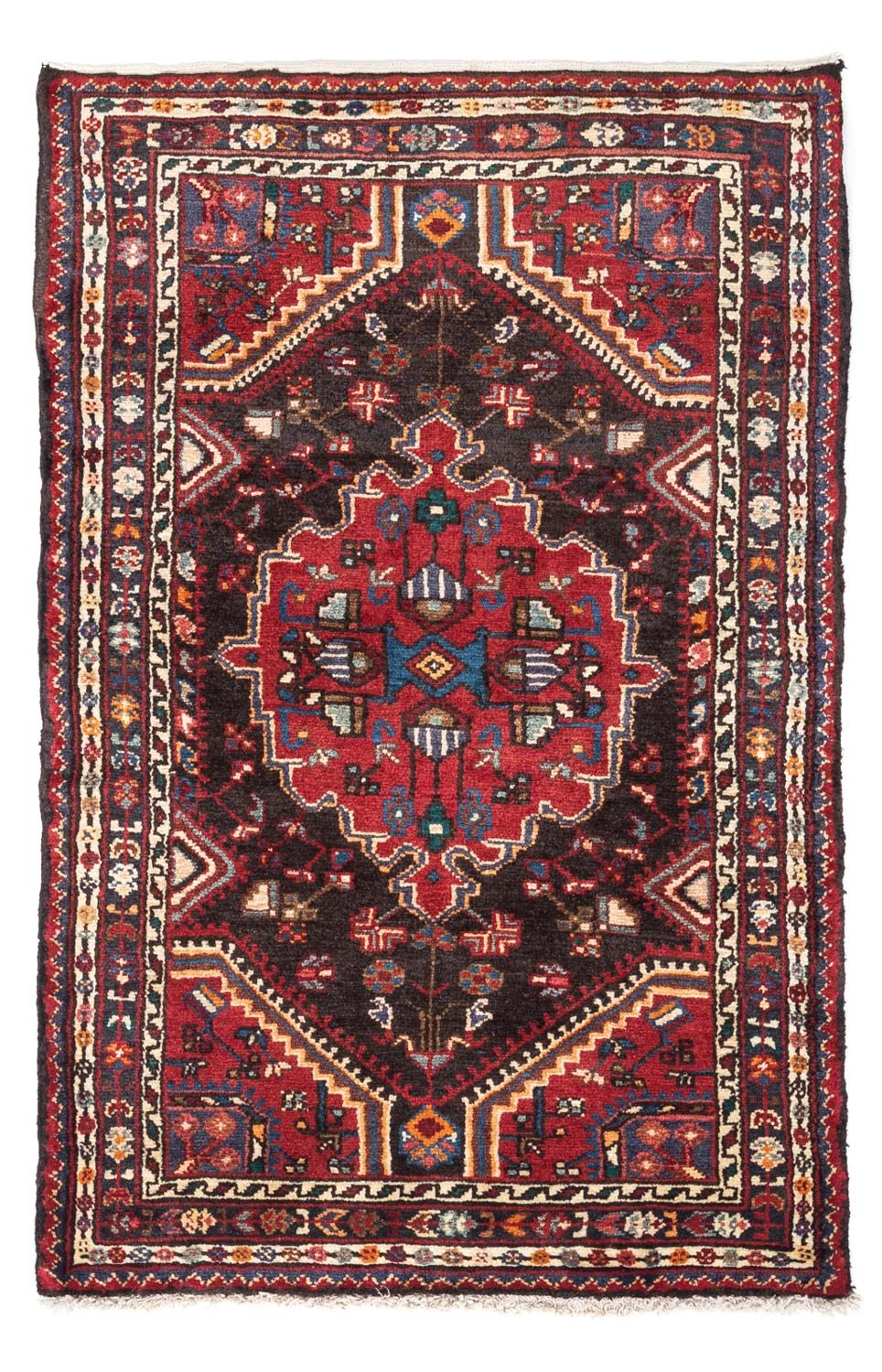 Alfombra persa - Nómada - 121 x 77 cm - rojo