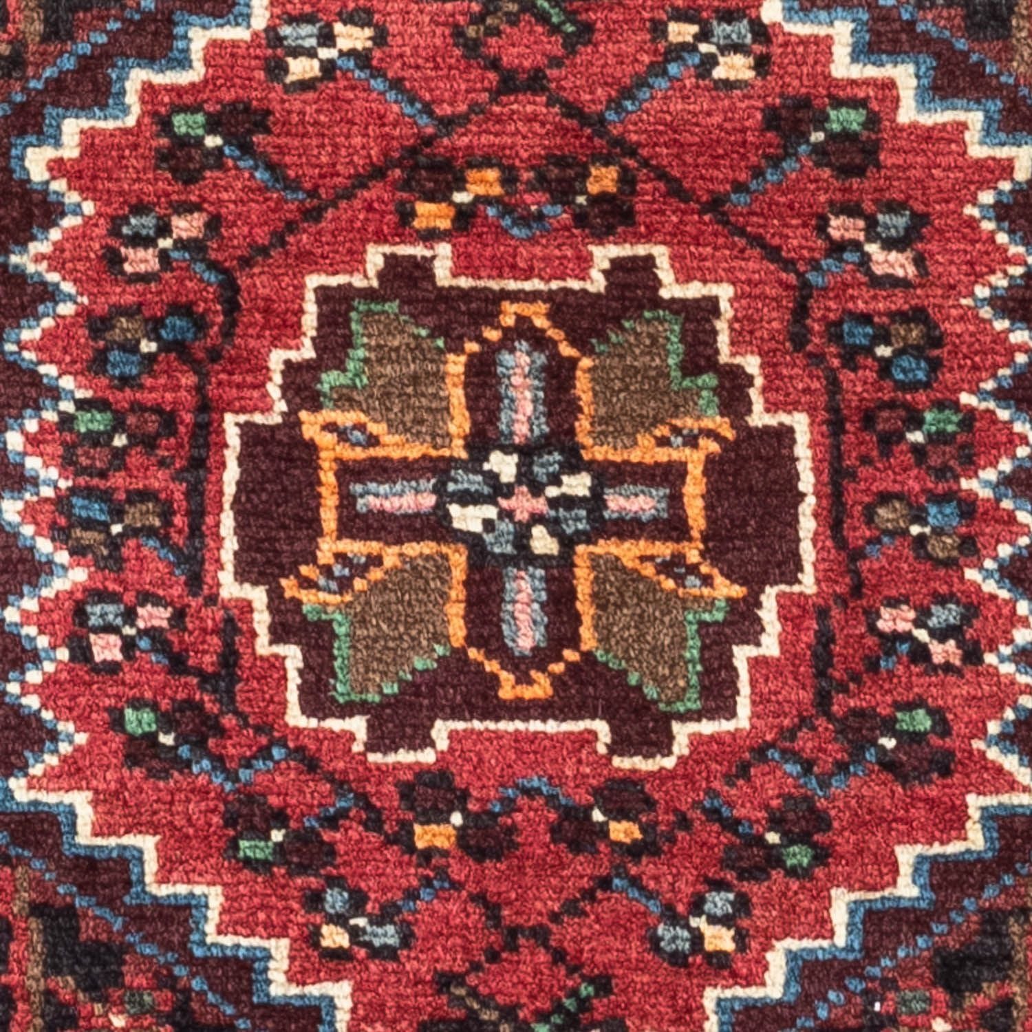 Alfombra persa - Nómada - 127 x 79 cm - rojo claro