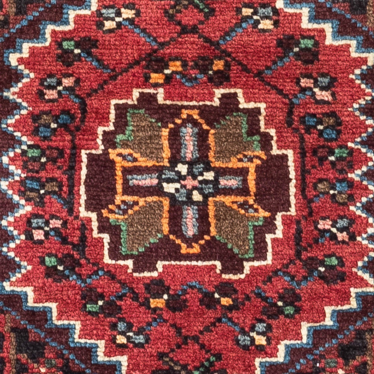 Alfombra persa - Nómada - 127 x 79 cm - rojo claro