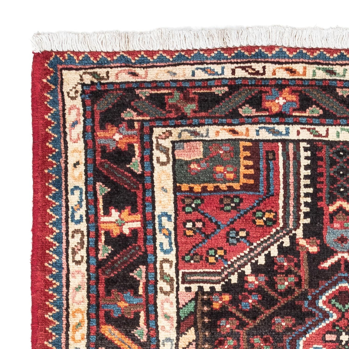 Alfombra persa - Nómada - 127 x 79 cm - rojo claro