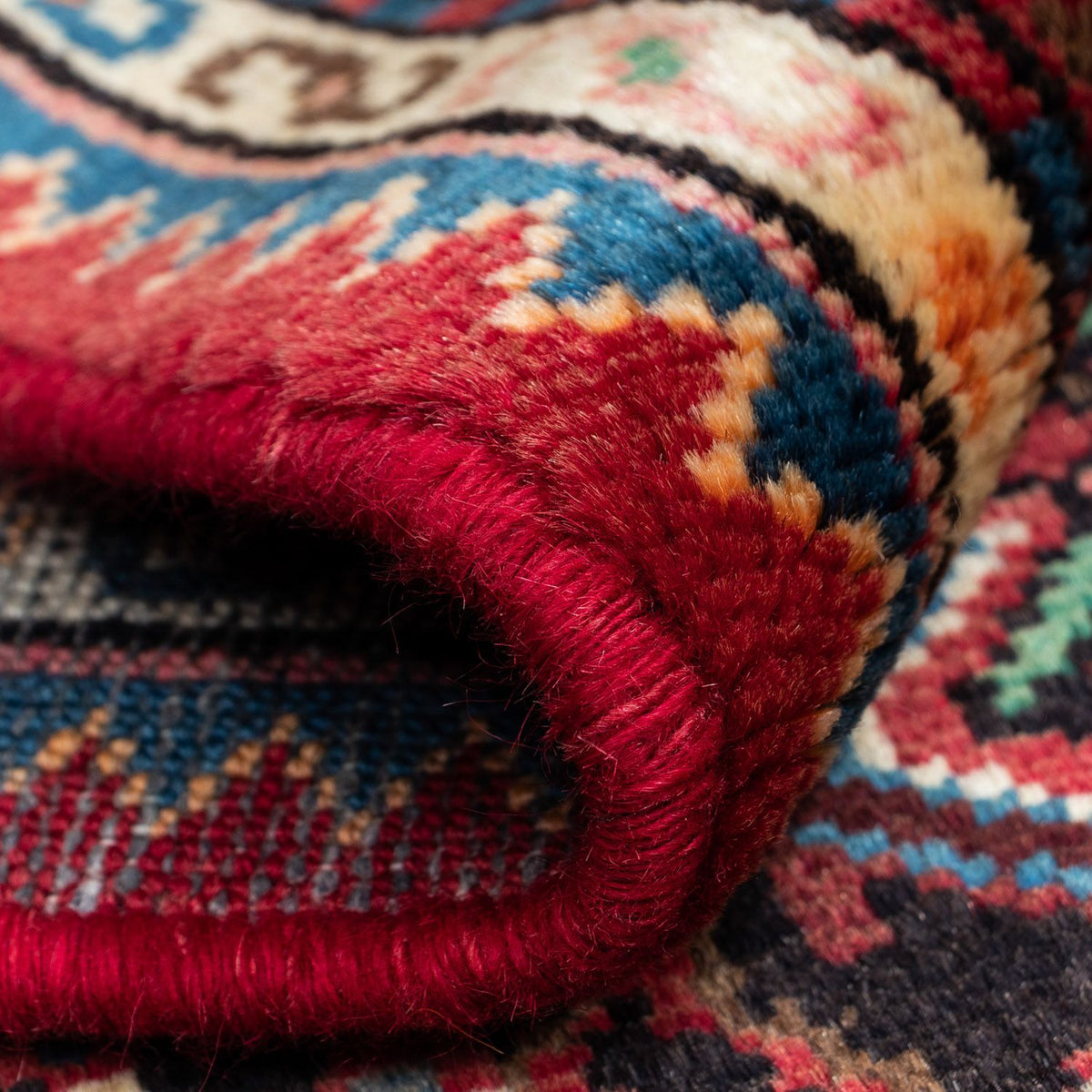 Alfombra persa - Nómada - 127 x 79 cm - rojo claro