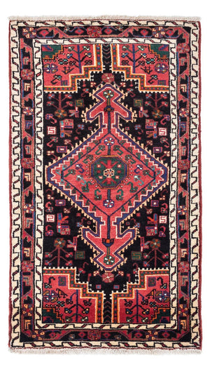 Alfombra persa - Nómada - 145 x 80 cm - azul oscuro