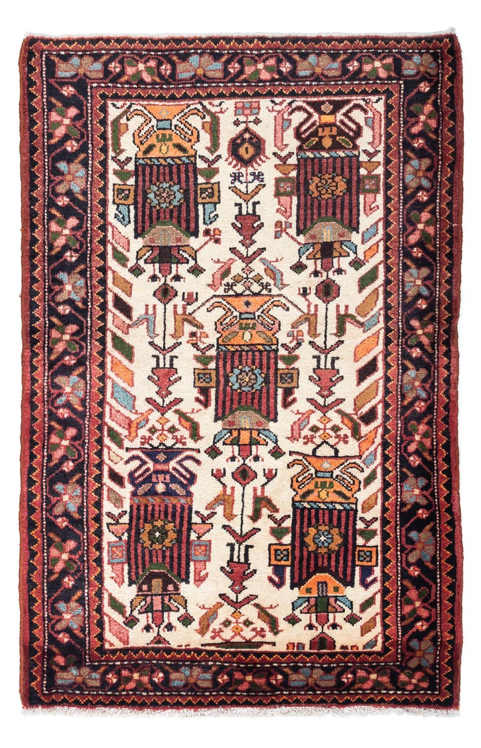 Alfombra persa - Nómada - 142 x 91 cm - beige
