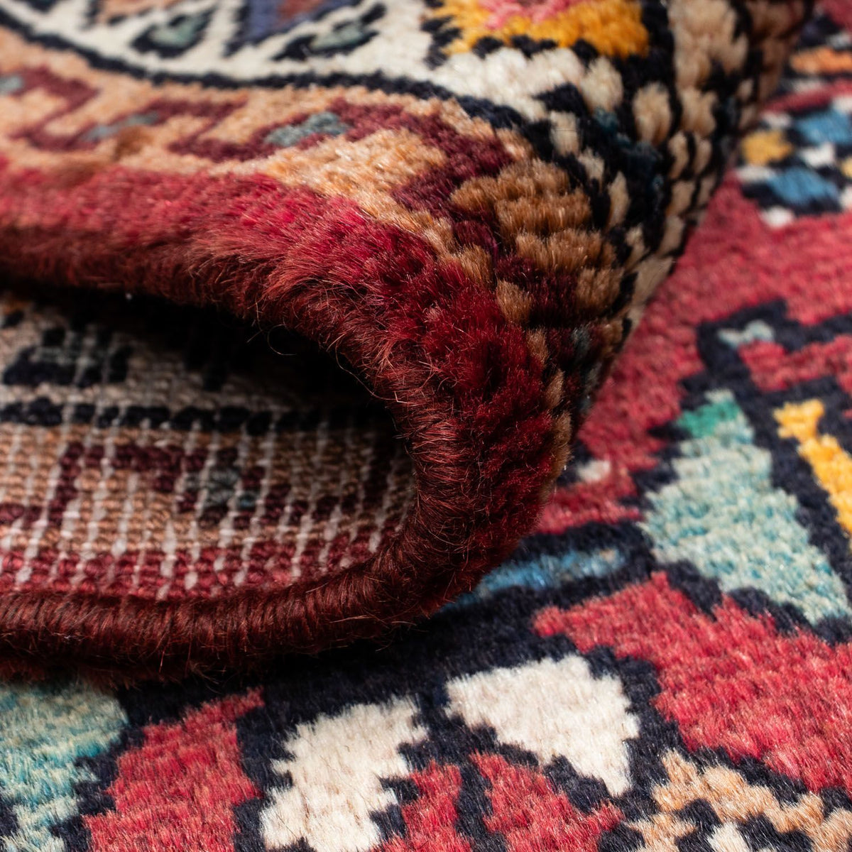 Alfombra persa - Nómada - 137 x 85 cm - rojo claro