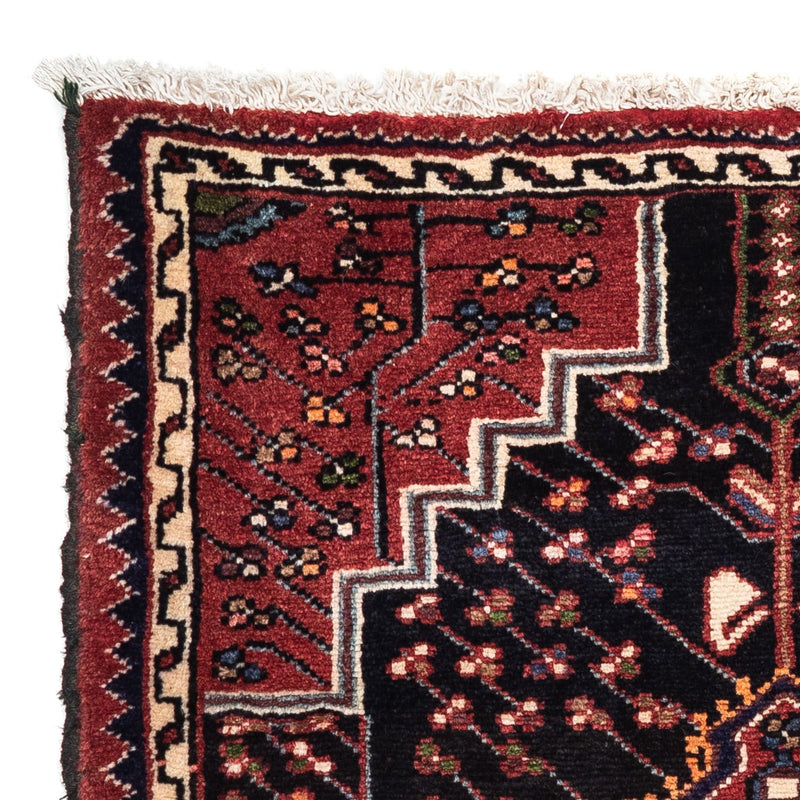 Alfombra persa - Nómada - 128 x 94 cm - rojo claro