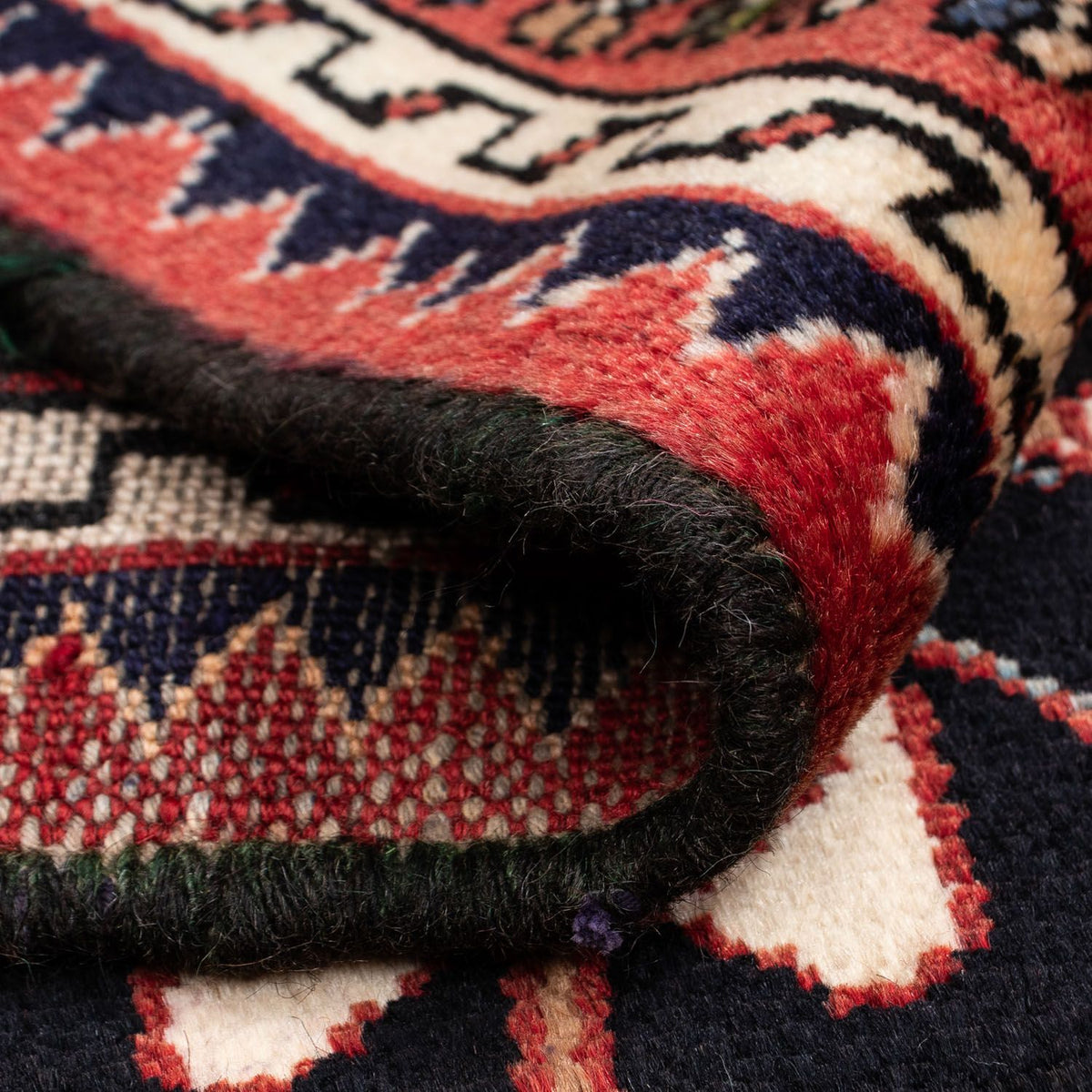 Alfombra persa - Nómada - 128 x 94 cm - rojo claro