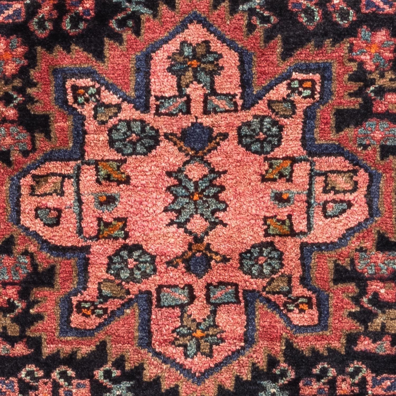 Alfombra persa - Nómada - 124 x 82 cm - rojo claro
