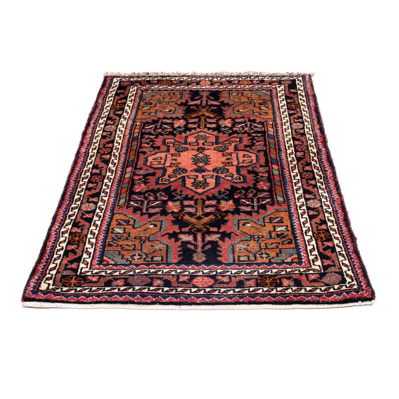 Alfombra persa - Nómada - 124 x 82 cm - rojo claro