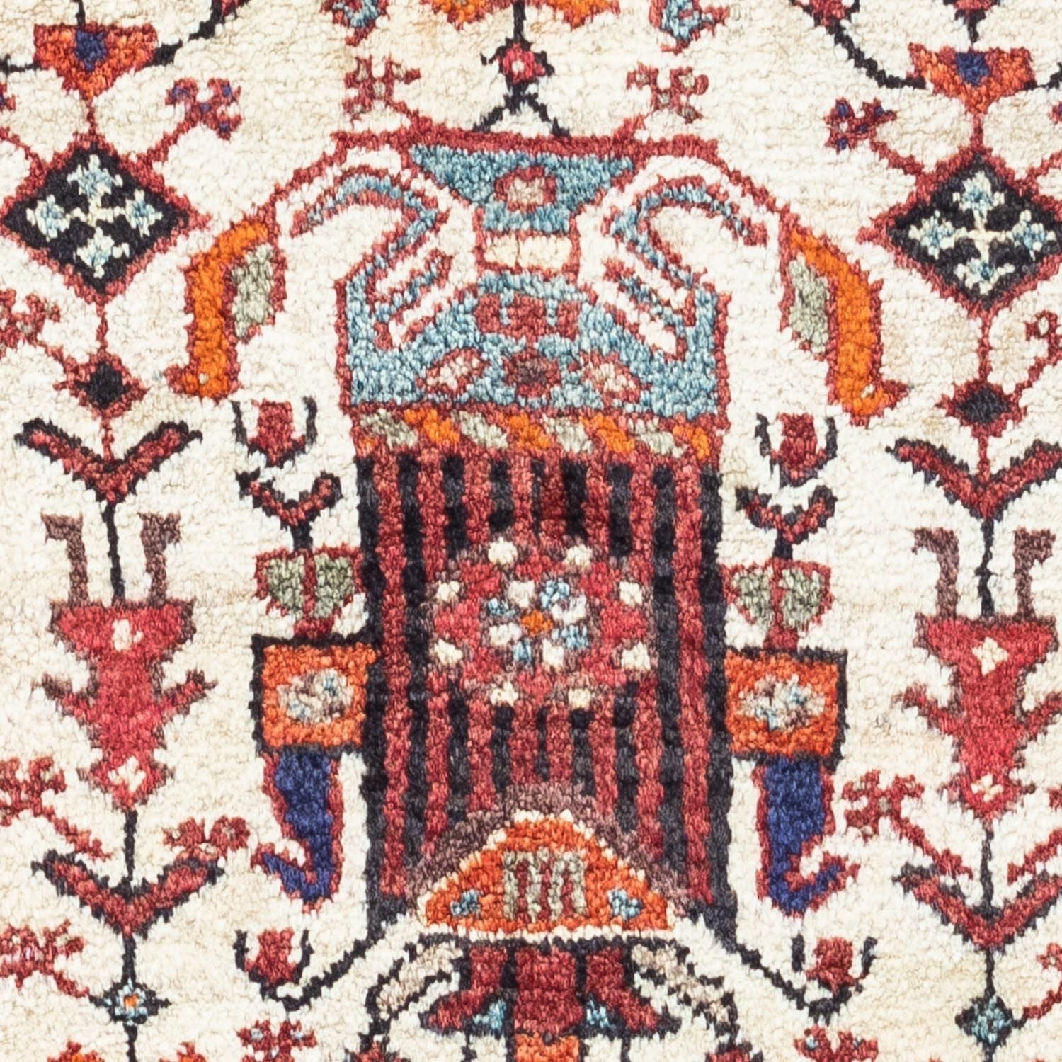 Alfombra persa - Nómada - 133 x 85 cm - beige