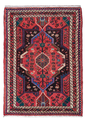 Alfombra persa - Nómada - 128 x 88 cm - rojo