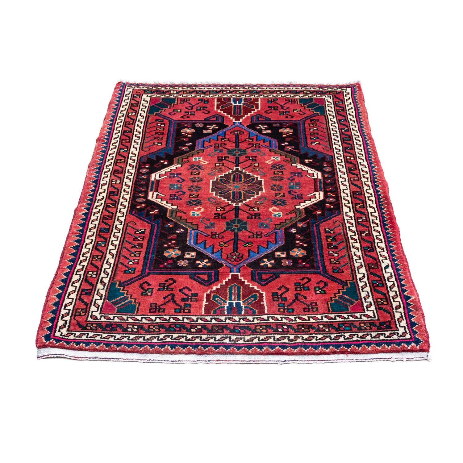 Alfombra persa - Nómada - 128 x 88 cm - rojo