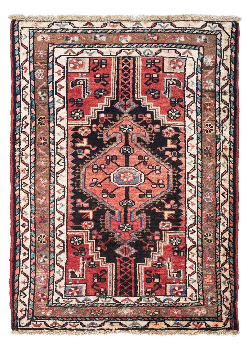 Alfombra persa - Nómada - 127 x 87 cm - rojo claro