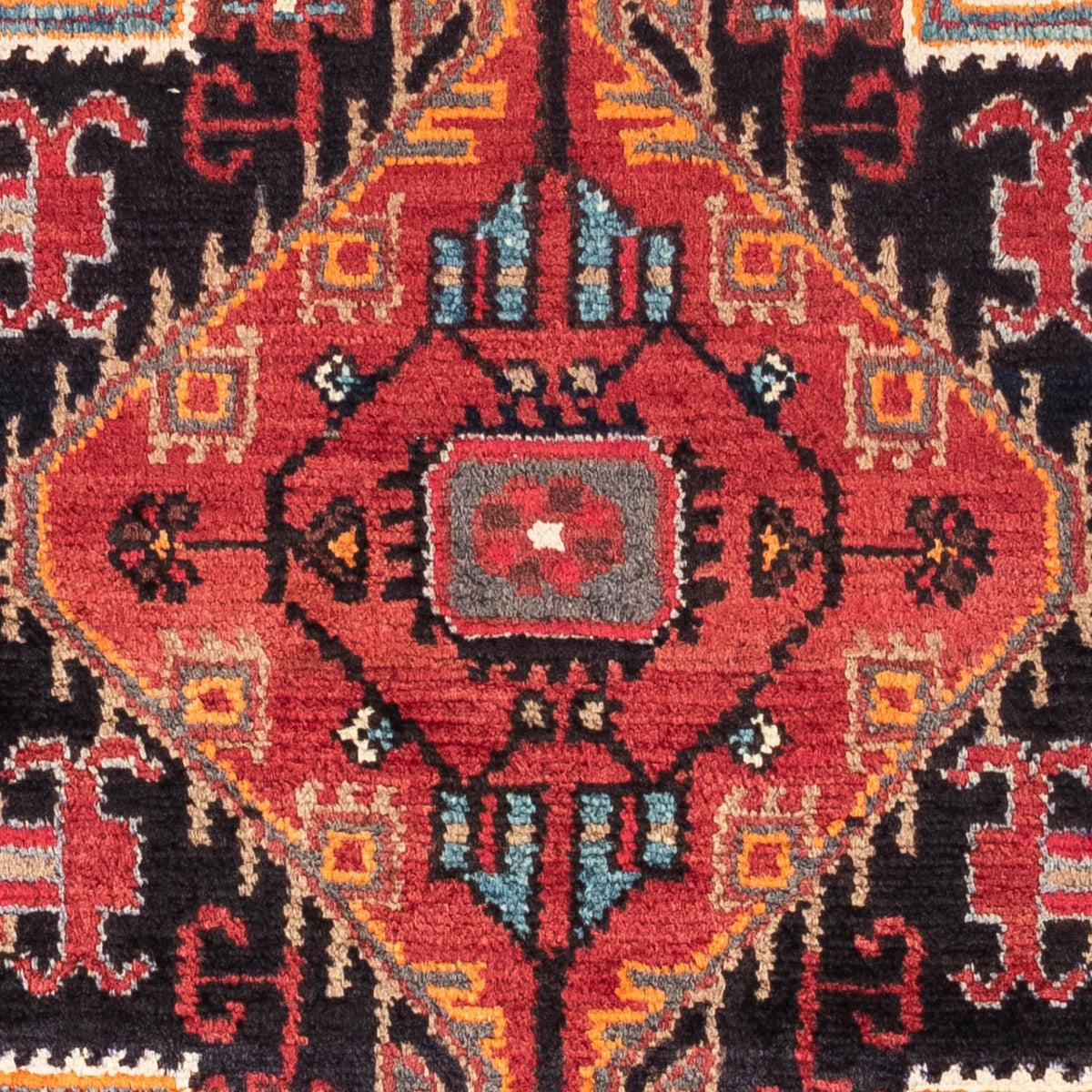 Alfombra persa - Nómada - 145 x 89 cm - rojo claro