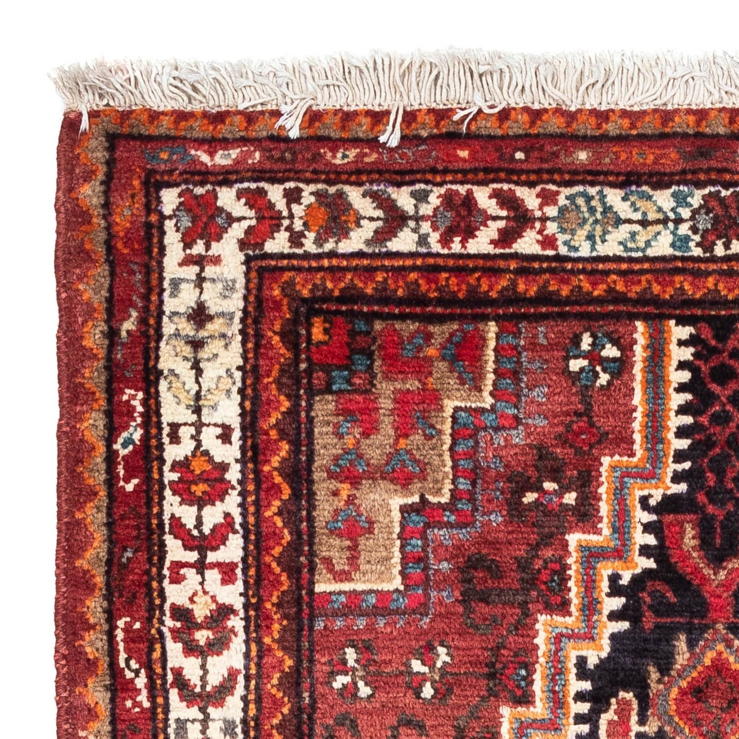 Alfombra persa - Nómada - 145 x 89 cm - rojo claro