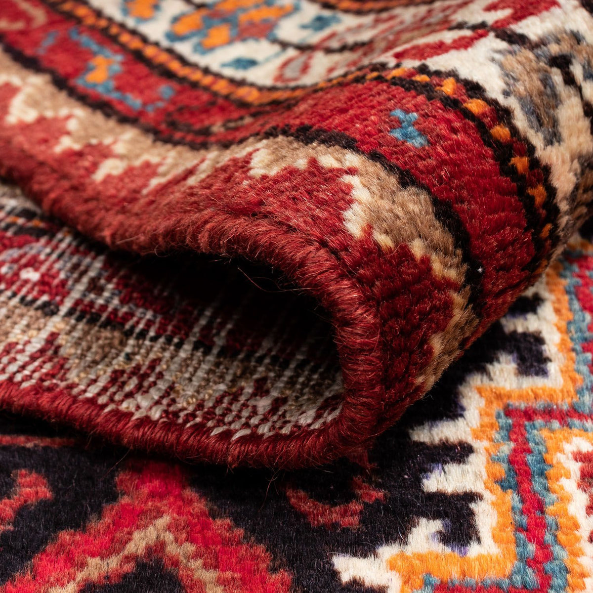 Alfombra persa - Nómada - 145 x 89 cm - rojo claro