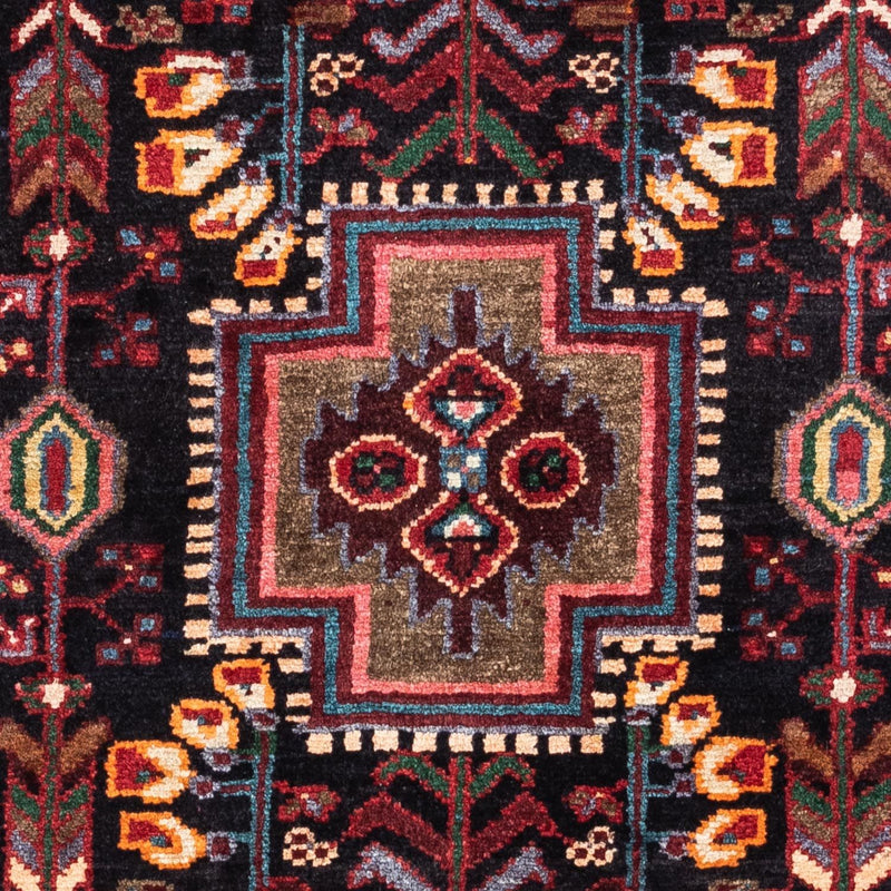 Alfombra persa - Nómada - 126 x 91 cm - azul oscuro