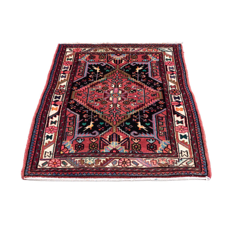 Alfombra persa - Nómada - 116 x 81 cm - rojo claro
