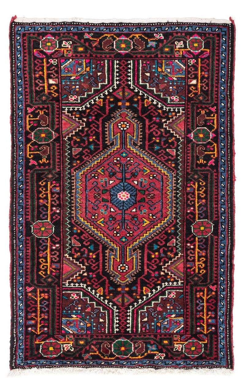 Alfombra persa - Nómada - 122 x 83 cm - azul oscuro