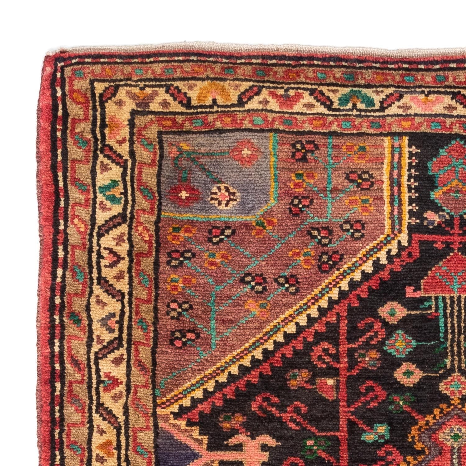 Alfombra persa - Nómada - 147 x 90 cm - rojo