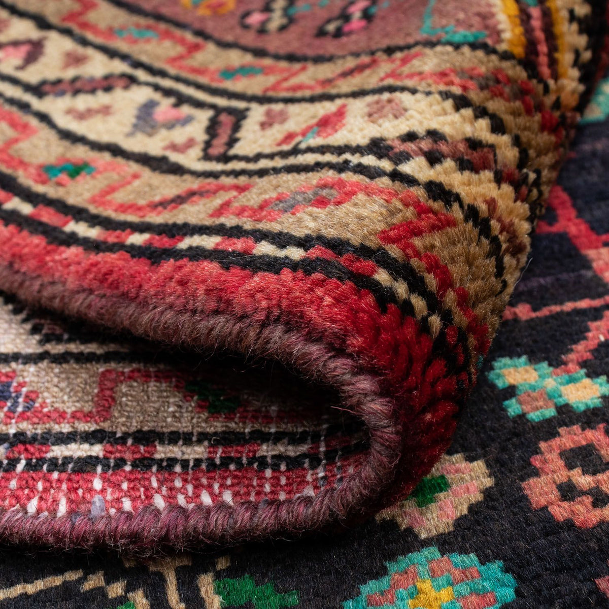 Alfombra persa - Nómada - 147 x 90 cm - rojo