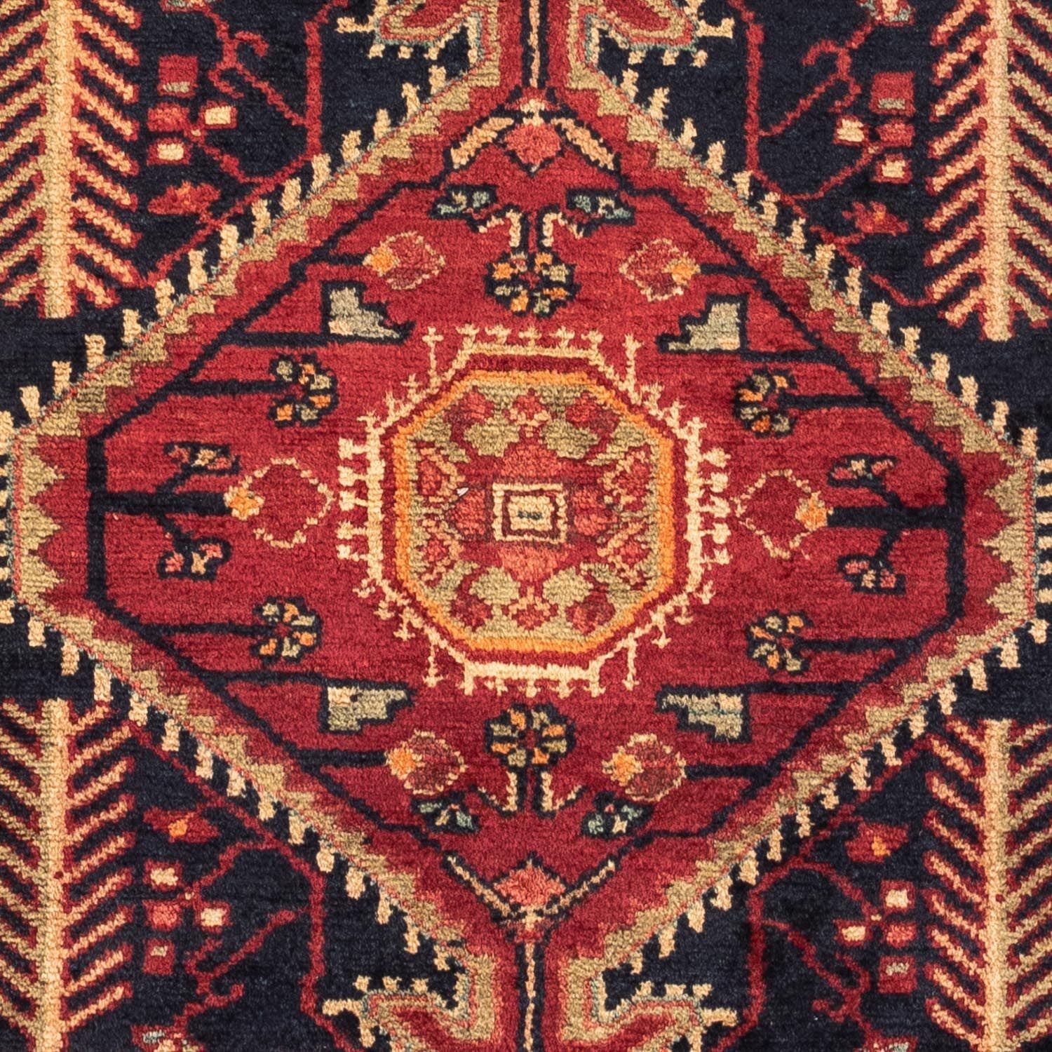 Alfombra persa - Nómada - 126 x 76 cm - rojo