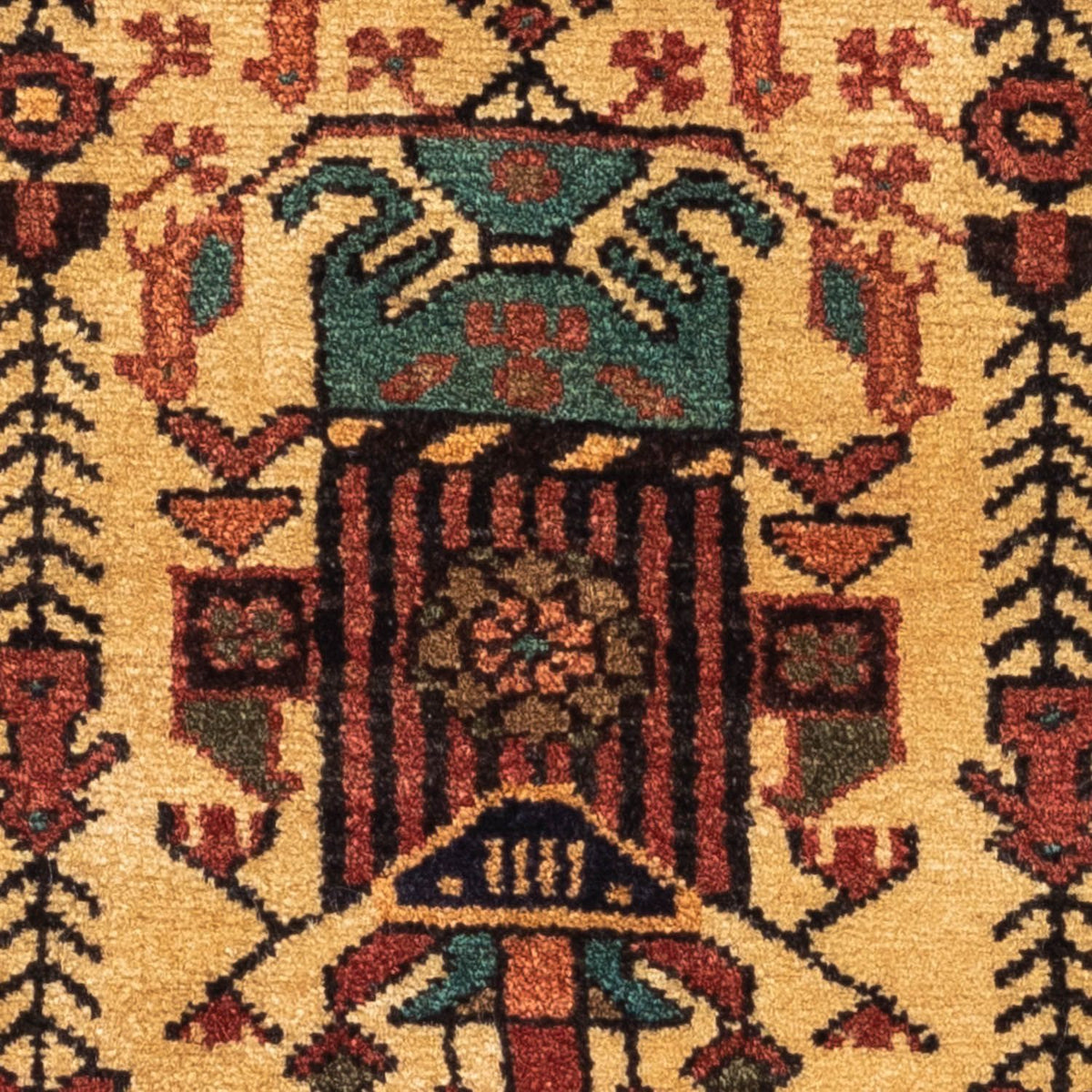 Alfombra persa - Nómada - 125 x 79 cm - beige