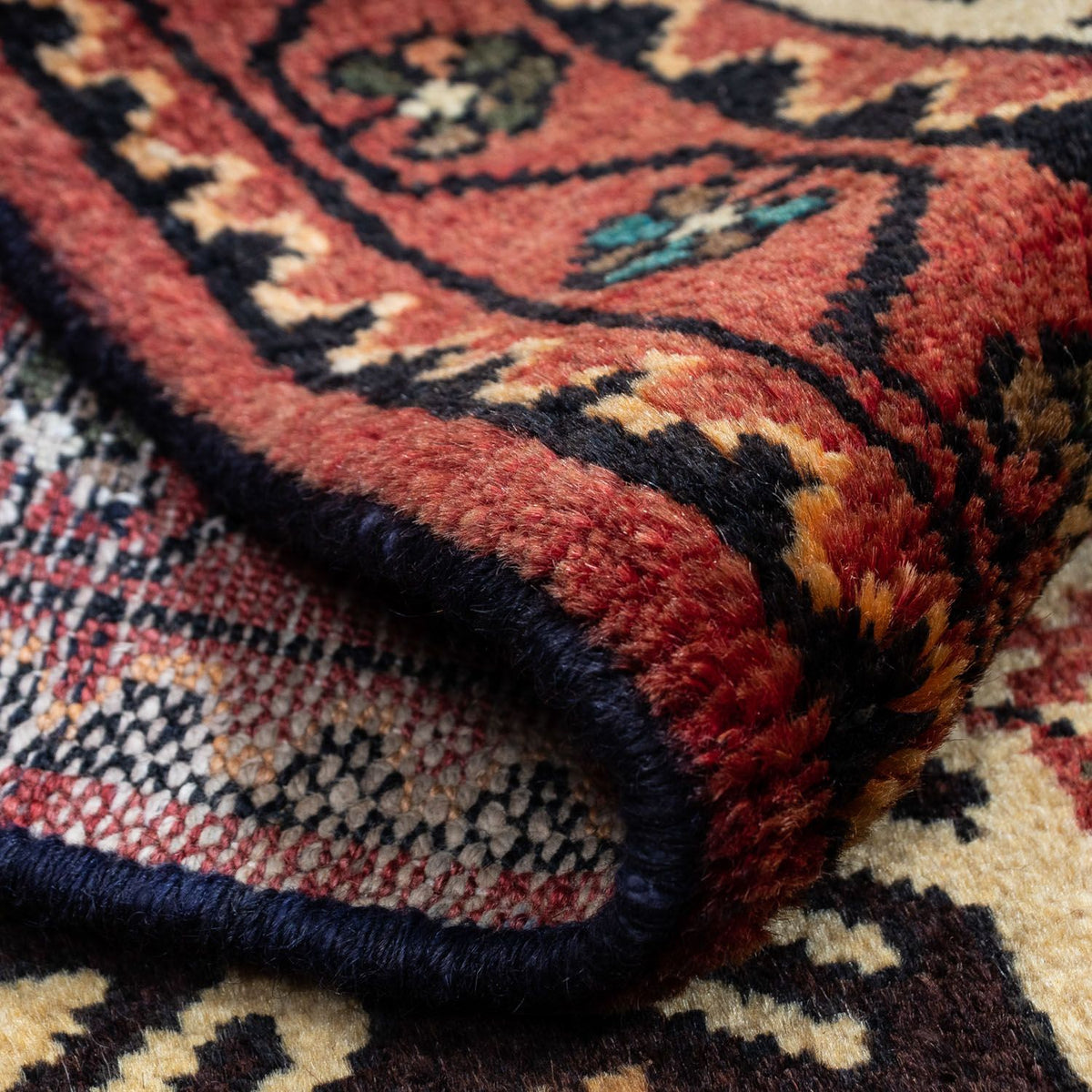 Alfombra persa - Nómada - 125 x 79 cm - beige