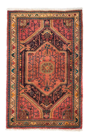 Alfombra persa - Nómada - 130 x 80 cm - rojo claro