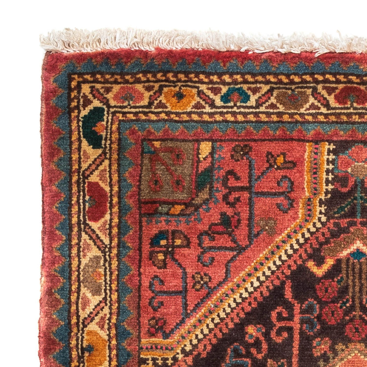 Alfombra persa - Nómada - 130 x 80 cm - rojo claro