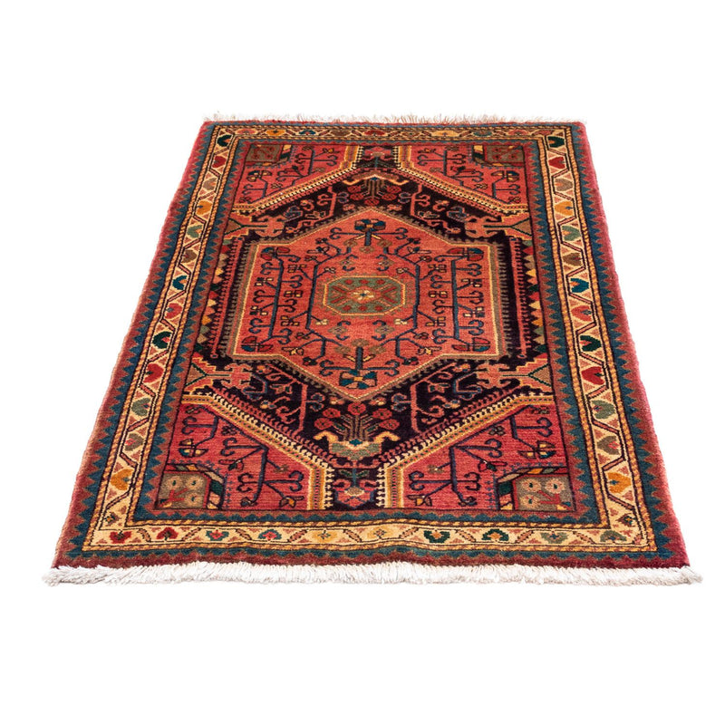 Alfombra persa - Nómada - 130 x 80 cm - rojo claro