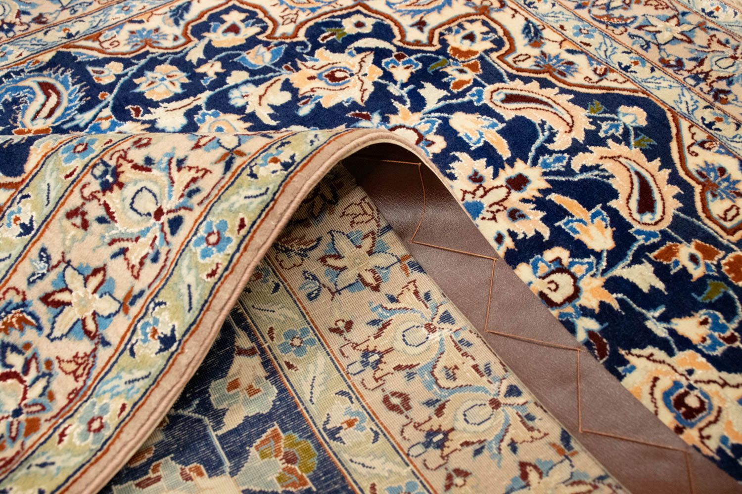 Alfombra Persa - Nain - Prima - 143 x 92 cm - azul oscuro