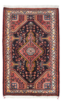 Alfombra persa - Nómada - 128 x 80 cm - rojo claro