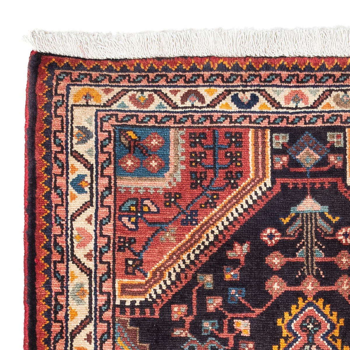 Alfombra persa - Nómada - 128 x 80 cm - rojo claro