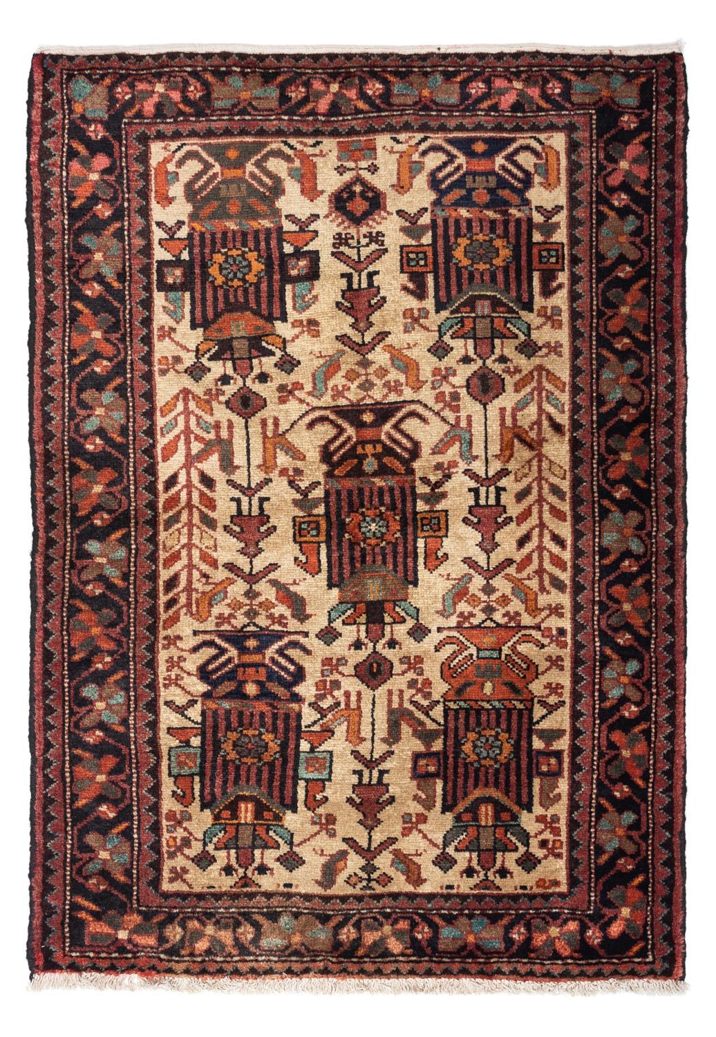 Alfombra persa - Nómada - 133 x 95 cm - beige